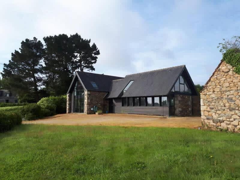 Large Farmhouse With Garden And Sea View For 8 People Locquenole Extérieur photo