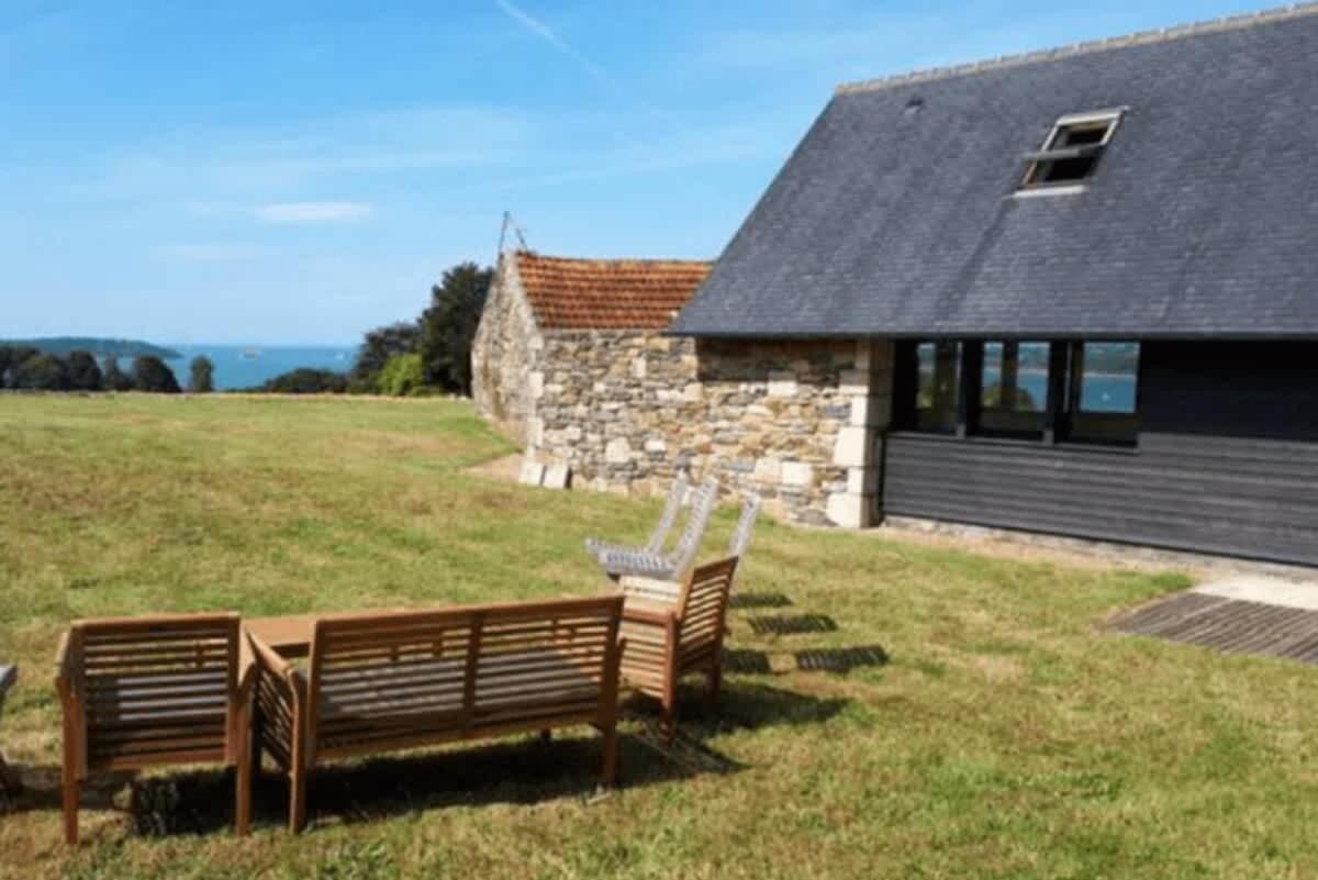 Large Farmhouse With Garden And Sea View For 8 People Locquenole Extérieur photo